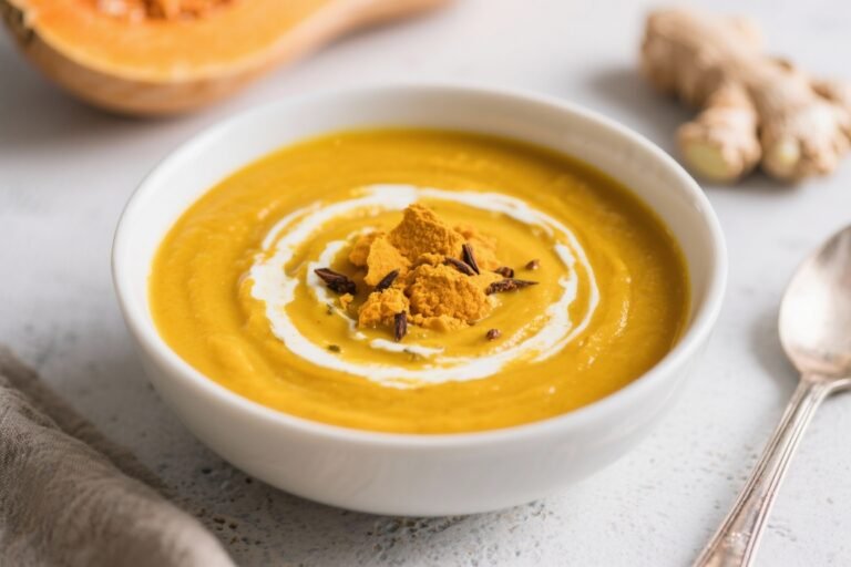 Spiced Butternut Squash Soup with Turmeric and Ginger: The Cozy Bowl That Smacks Cold Weather in the Face