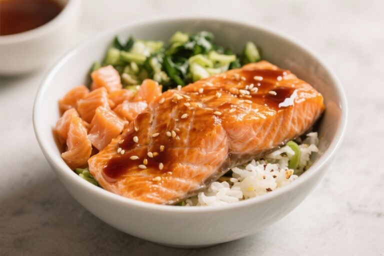 Quick Teriyaki Salmon Bowl (Sticky, Sweet & 35g Protein in 20 Minutes) That’ll Make Takeout Jealous