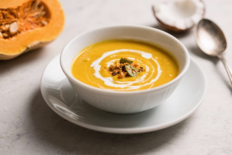 Golden Butternut Squash Soup with Curry and Coconut Cream: The Cozy Upgrade Your Fall Menu Has Been Begging For